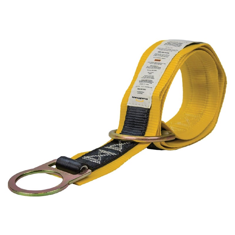 Guardian Fall Protection جاردين فاول بروتيكشن 10787 بريميوم أحزمة عرضية بطول 6 أقدام مع حلقات D كبيرة وصغيرة - Image 1
